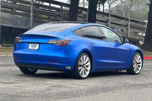 Deep Blue 2022 Tesla Model 3 Performance