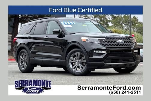 Agate Black Metallic 2022 Ford Explorer XLT