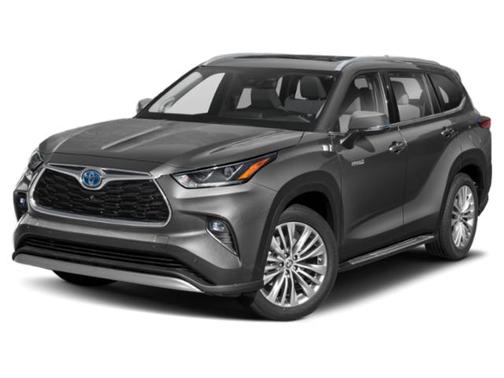 Midnight Black Metallic 2021 Toyota Highlander Hybrid Platinum