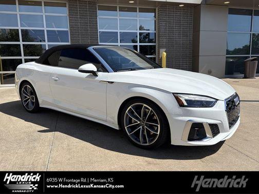 Ibis White/Black Roof 2023 Audi A5 45 S line Premium Plus