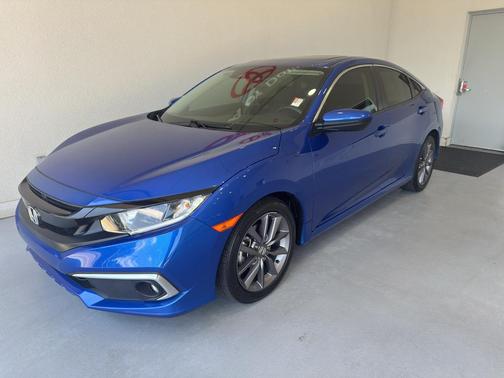 Aegean Blue Metallic 2021 Honda Civic EX
