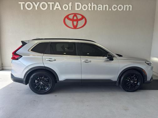 Solar Silver Metallic 2025 Honda CR-V Hybrid Sport FWD