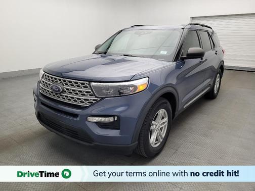 Infinite Blue Metallic Tinted Clearcoat 2021 Ford Explorer XLT