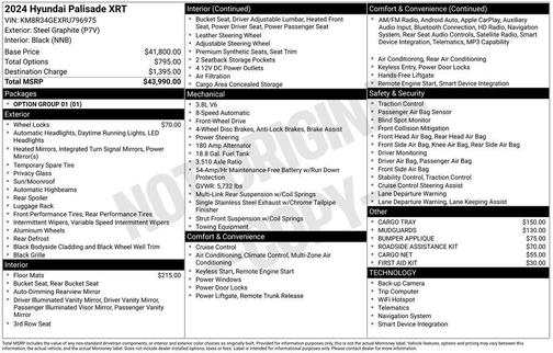 2024 Hyundai PALISADE XRT