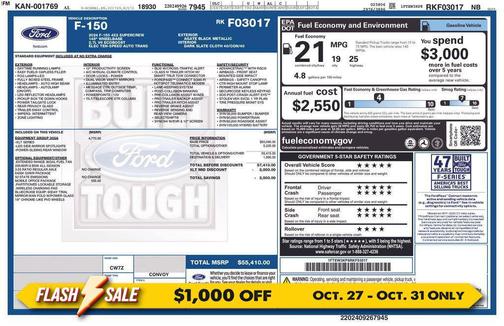 Agate Black Metallic 2024 Ford F-150 XLT