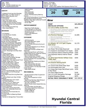 2016 Lexus RX 350 Base