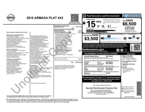 2015 Nissan Armada Platinum