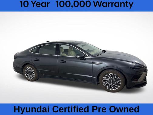 Portofino Gray 2024 Hyundai SONATA Hybrid Limited