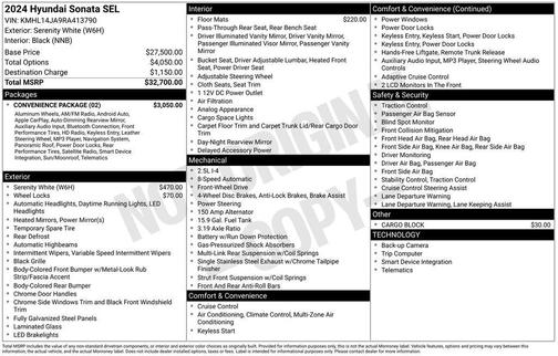 2024 Hyundai SONATA SEL
