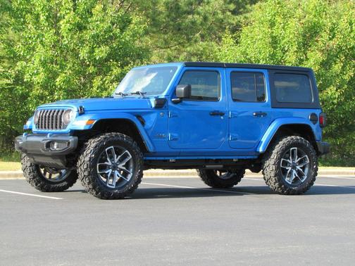Blue 2024 Jeep Wrangler 4xe Sport