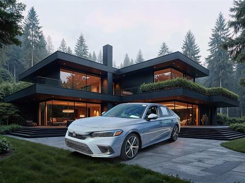 GRAY 2022 Honda Civic Touring