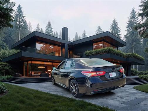 Midnight Black Metallic 2020 Toyota Camry SE