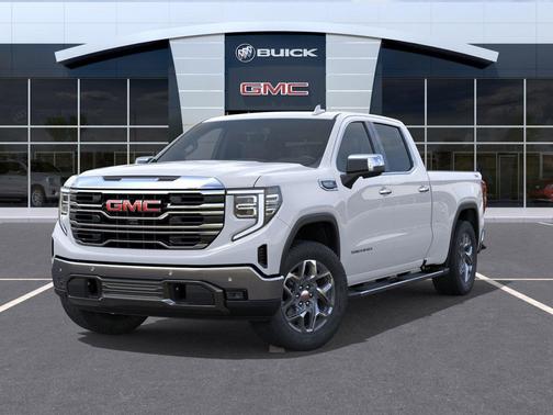 Glacier White Tricoat 2026 GMC Sierra 1500 SLT