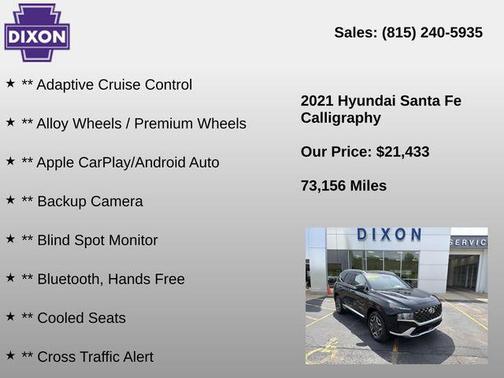 Twilight Black 2021 Hyundai SANTA FE Ultimate Calligraphy
