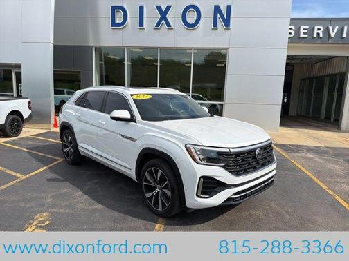 Opal White Pearl 2024 Volkswagen Atlas Cross Sport 2.0T SEL Premium
