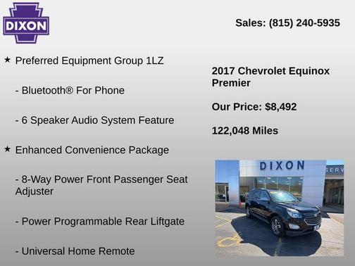 Black 2017 Chevrolet Equinox Premier