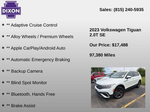 Opal White Pearl 2023 Volkswagen Tiguan 2.0T SE