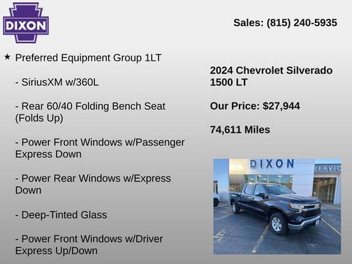 Dark Ash Metallic 2024 Chevrolet Silverado 1500 LT