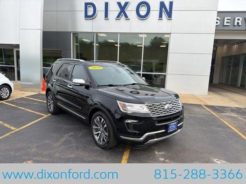 Shadow Black 2018 Ford Explorer Platinum