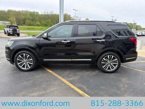 Shadow Black 2018 Ford Explorer Platinum