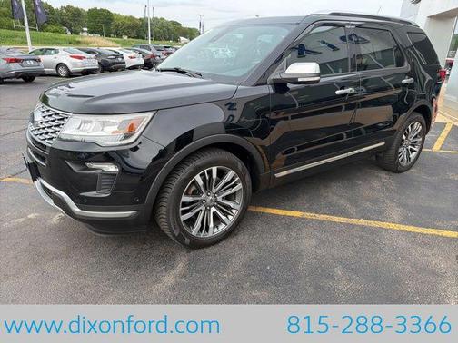 Shadow Black 2018 Ford Explorer Platinum