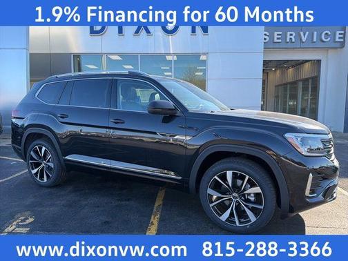 Deep Black Pearl 2026 Volkswagen Atlas 2.0T SEL Premium R-Line 4MOTION