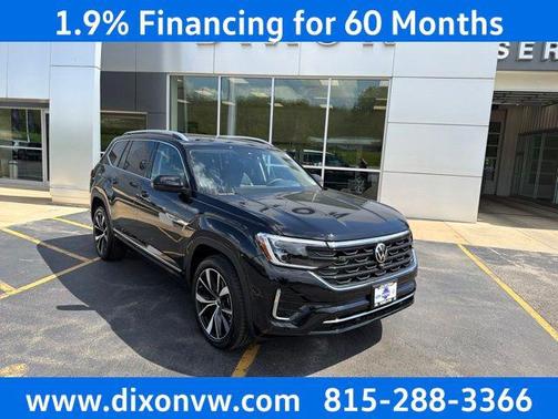 Deep Black Pearl 2026 Volkswagen Atlas 2.0T SEL Premium R-Line 4MOTION