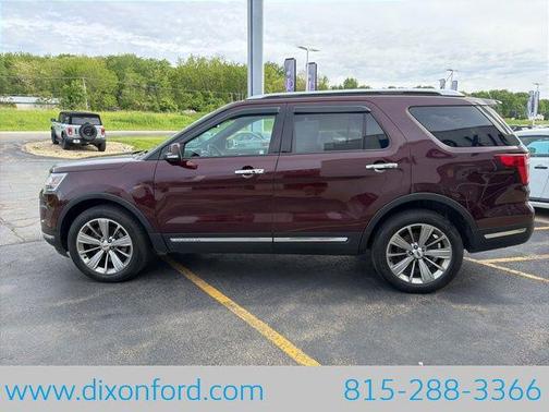 Burgundy 2018 Ford Explorer Limited