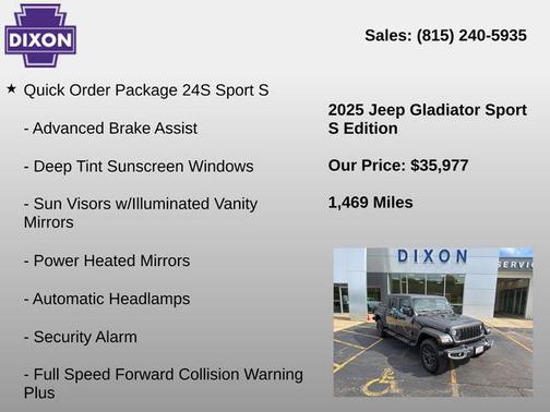 Granite Crystal Metallic Clearcoat 2025 Jeep Gladiator Sport S