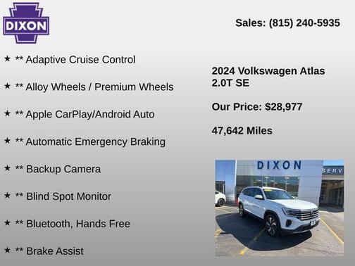 2024 Volkswagen Atlas 2.0T SE w/Technology 4MOTION