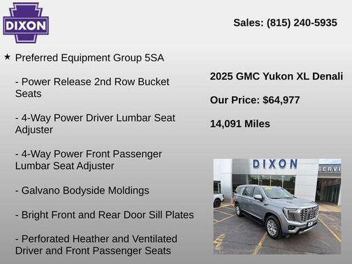 Sterling Metallic 2025 GMC Yukon XL Denali