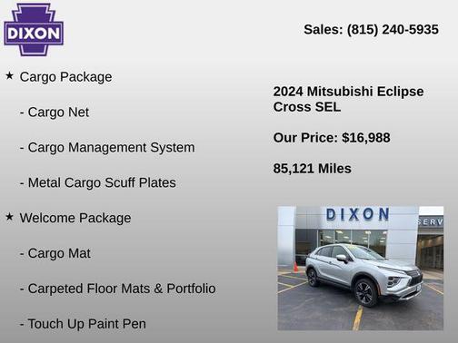 Alloy Silver Metallic 2024 Mitsubishi Eclipse Cross SEL