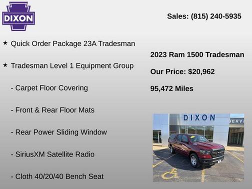 Delmonico Red Pearlcoat 2023 RAM 1500 Tradesman