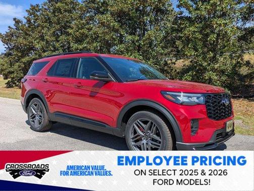 Rapid Red Metallic Tinted Clearcoat 2026 Ford Explorer ST