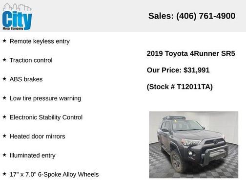2019 Toyota 4Runner SR5