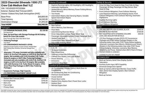 Radiant Red 2023 Chevrolet Silverado 1500 LTZ