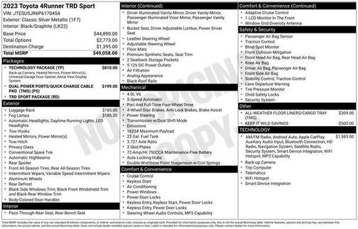 2023 Toyota 4Runner TRD Sport