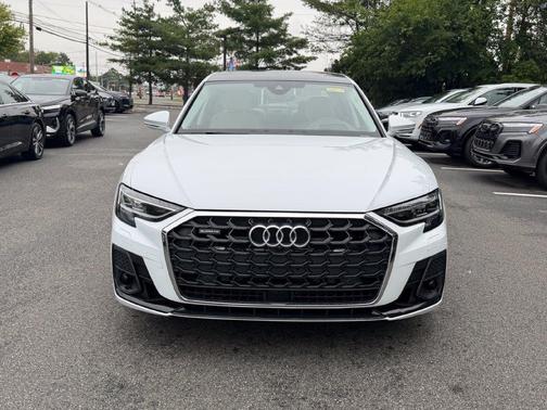 Glacier White Metallic 2023 Audi A8 L 55