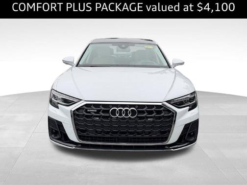 Glacier White Metallic 2023 Audi A8 L 55