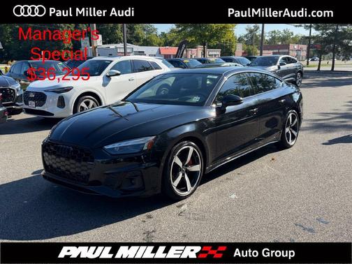 Mythos Black Metallic 2023 Audi A5 Sportback 45 S Line Prestige