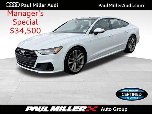 Glacier White Metallic 2021 Audi A7 55 Premium