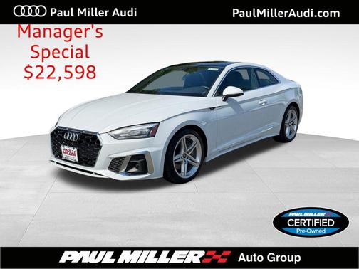 Glacier White Metallic 2021 Audi A5 45 S line quattro Premium