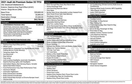 Daytona Gray Pearl Effect 2021 Audi A6 55 Premium