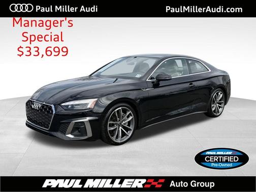 Mythos Black Metallic 2023 Audi A5 45 S line Premium Plus