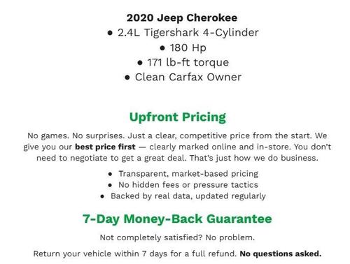 Slate Blue Pearlcoat 2020 Jeep Cherokee Limited