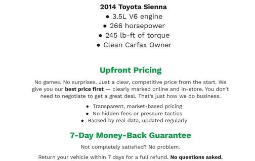 Predawn Gray Mica 2014 Toyota Sienna LE