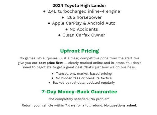 2024 Toyota Highlander SPORT UTILITY