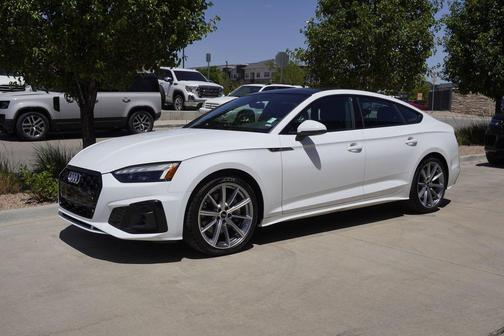 White 2025 Audi A5 Sportback 45 S Line Premium