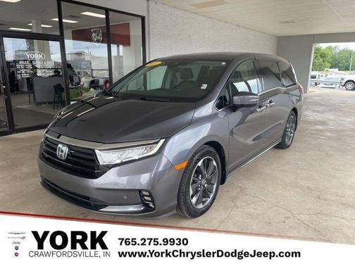 Gray 2021 Honda Odyssey Elite