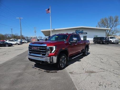 Volcanic Red 2025 GMC Sierra 2500 SLT